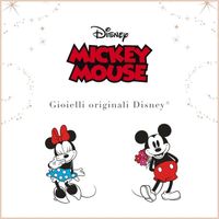Boucles d'oreilles Disney en argent pour filles avec Minnie et Mickey Mouse,Rose ou Coquille
