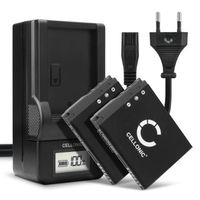 Pack de 2x batteries NP-BD1 NP-FD1 600mAh pour appareil photo Sony CyberShot DSC-G3 DSC-T2 DSC-T200 DSC-T300 DSC-T500 DSC-T70