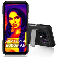 Smartphone Imagerie thermique DOOGEE V20 Pro 12Go + 256Go 6.78" 120Hz 64MP Caméra IP68 étanche Telephone 5G 6000mAh GPS NFC - Noir