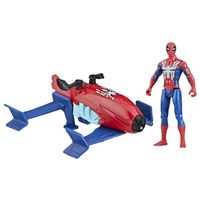 Coffret Spider-Man Hydro-Jet, figurine avec véhicule, Marvel Spider-Man, Epic Hero Series Web Splashers