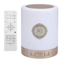 Portable Bluetooth toucher Speaker avec LED Lampe Changement de couleur Télécommande sans fil Bluetooth Quran Haut parleur avec 8G