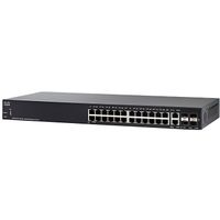 Switch Cisco Small Business SG350-28 Gigabit manageable 24 ports 10-100-1000 avec 2 ports combo Gigabit -SFP et 2 emplacements SFP