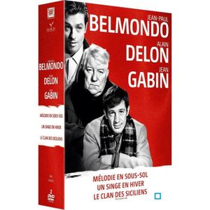 DVD FILM DVD Coffret Belmondo / Delon / Gabin : mélodie ...