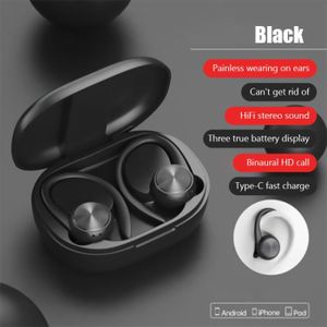CASQUE - ÉCOUTEURS Noir-Écouteurs sans fil Bluetooth TWS R200, vérita