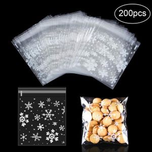 Big Labels Petits prix 120pcs Sachet Biscuit Noel Sachets Transparents