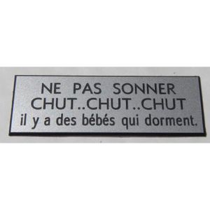 Plaque Signaletique Ne Pas Sonner Bebe Dort Cdiscount Plaque Signaletique Ne Pas Sonner Bebe Dort Cdiscount