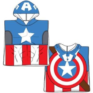 SORTIE DE BAIN Marvel Avengers Captain America Poncho à capuche Serviette