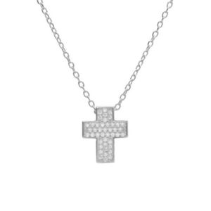 Pendentif Croix En Argent 925 Pour Femme - Dimensions 38mm X 22mm - Neuf Avec étiquettes