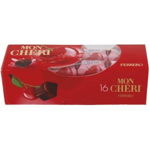 Chocolat noir liqueur & cerise MON CHERI : la boîte de 30 bouchées