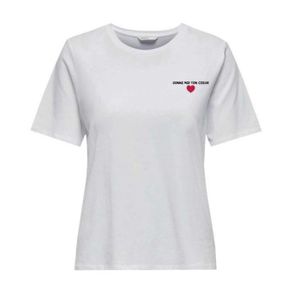 T-SHIRT Tee shirt blanc brodé coeur écriture 15311313 3833