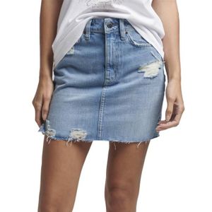 Mini-jupe En Jean Femme MF Denim - Taille 10 (EU 38) - Neuve Avec étiquettes - Bleue