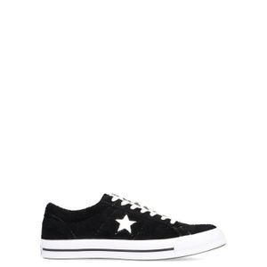 converse basse cuir noir femme