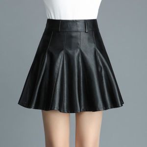 Jupe plissée courte cuir hotsell