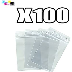 500 Sachets numérotés polyéthylène 50 x 250 long allongent Pression Fermeture Sachets zip pochettes 