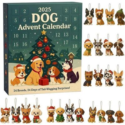 Calendrier De L’Avent 2025 24 Squishies Animaux - Cadeaux Surprises Enfants 4-10 Ans