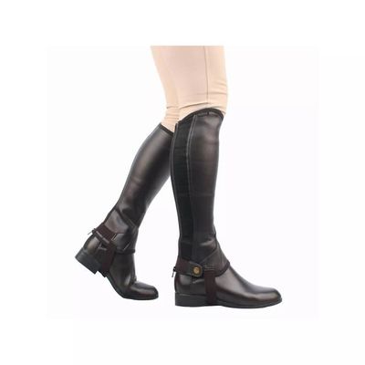 Demi-chaps Dublin En Cuir Daim Noir – Taille L, équitation Adulte, Occasion