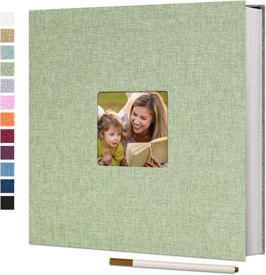 Scrapbook Enfants Album Photo Autocollant 25 Pages - Couverture Dure Beige DIY Instantané