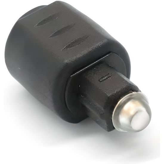 Adaptateur audio optique 3,5 mm prise jack femelle vers Toslink numérique  mâle Noir : : Électronique