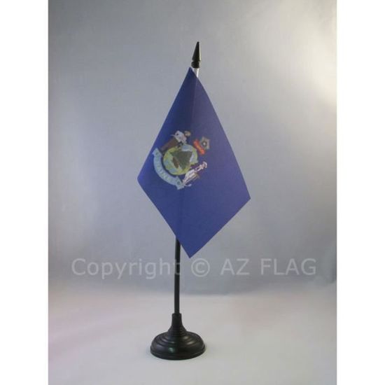 AZ FLAG Fanion Etats-Unis 15x10cm - Mini Drapeau américain - USA 10 x 15 cm spécial Voiture - Bannière