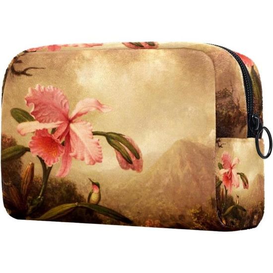 Ado Fille Trousse De Toilette Dinosaures - Cuir Synthétique - 26x12cm Trousse Toilette Enfant