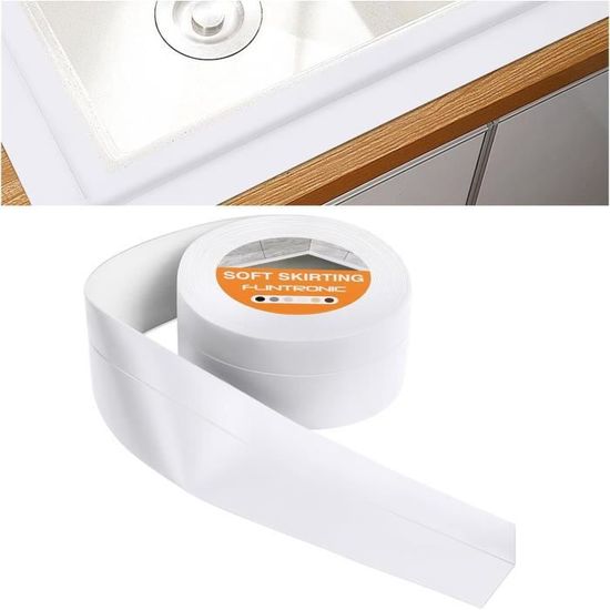 Bande D'étanchéité Autocollante Pour Baignoire Et Mur, 3,2 M De Long Pour Evier Cuisine Salle De Bain Toilettes Evier Sol Mur Coins Protection 38 Mm X 32 M 87191516