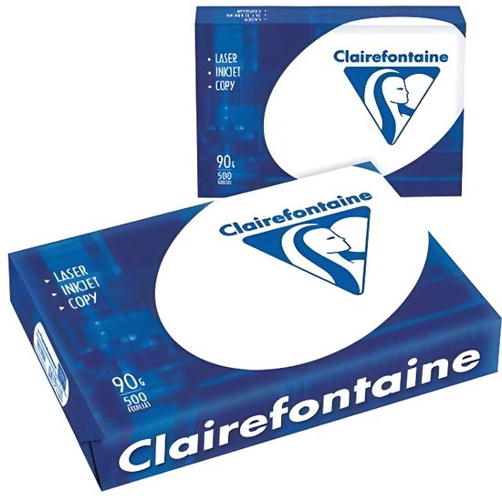 Ramette Papier Blanc Clairefontaine DCP 90g A3 - 500 Feuilles - Haute Qualité