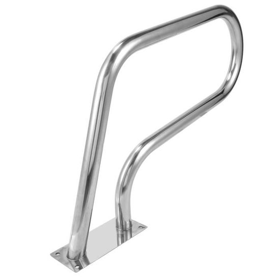 Rampe De Sécurité Pour Piscine En Acier Inoxydable 304 - Support 250 Lb, Installation Facile, Finition Argent