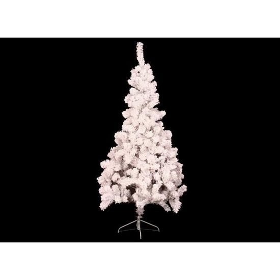 Sapin de Noël blanc 100 floqué 1,20 m Cdiscount Maison