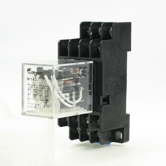 Relais électromagnétique CB1-P-12V Pour Auto - Lot De 2 Pièces, 5 Broches, Pour Circuit De Commande Centrale