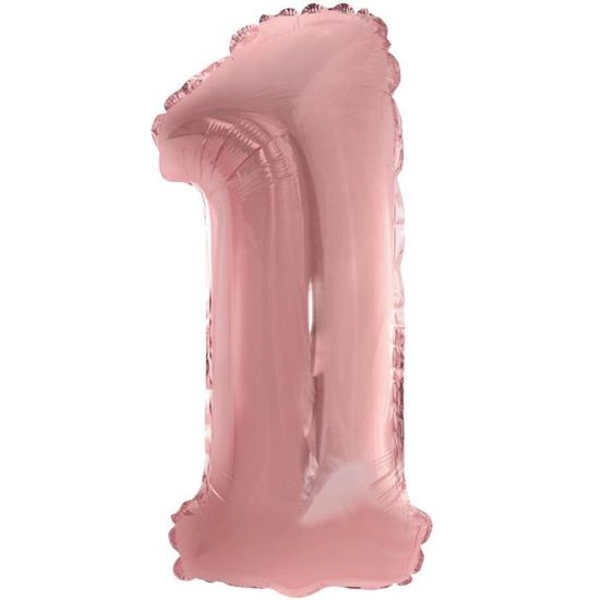 2Er Anniversaire Fille Ballon, Ballon Chiffre 2 Rose, Ballon Helium Numéro Rose, Ballon 2 Ans