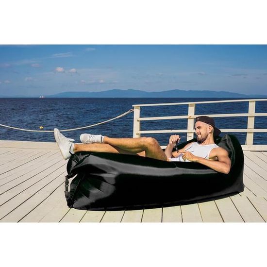 Canapé Gonflable Chillbo Baggins (Shwaggins) – Chaise De Plage/camping – Rose – Pliable