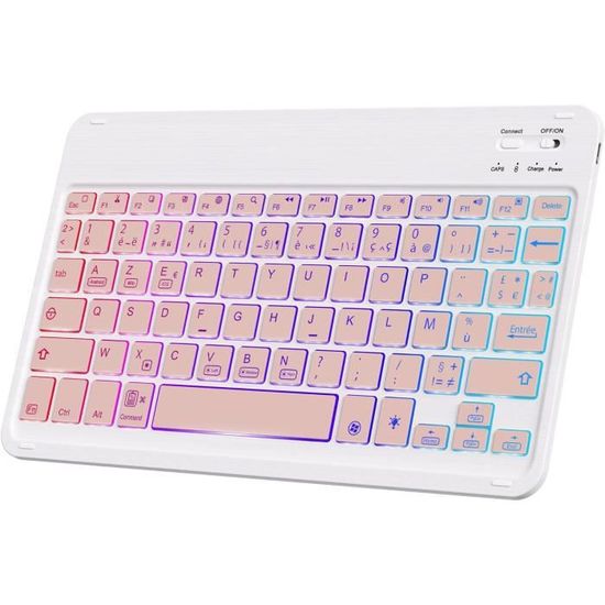 Mini clavier Bluetooth sans fil rechargeable - Prise en charge du clavier pour Android