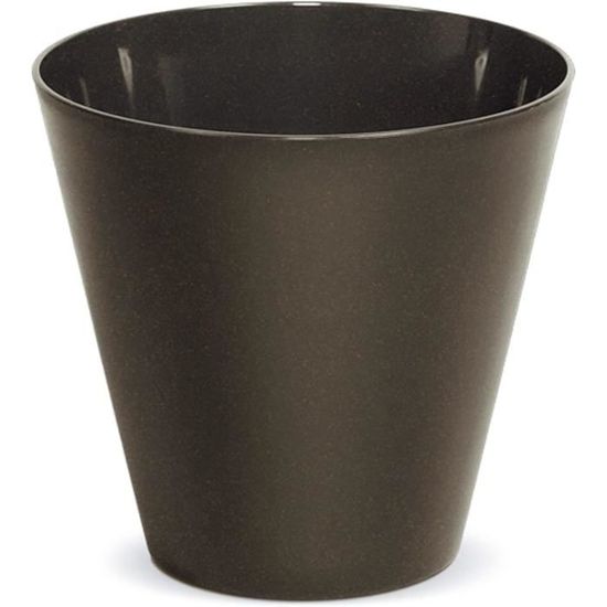 Vaso Effetto Cemento Tubus 3,5L – Plastica Resistente Gelo, Per Interno/Esterno, Colore Marengo - 3