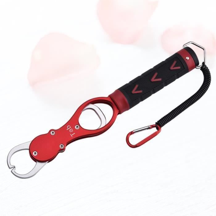 Lixada Kit Pince Décrocheur + Pince Lèvres De Poisson En Aluminium - Outils Pêche Portable Multifonction