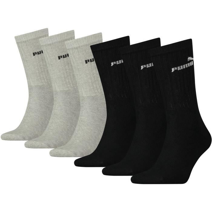 Gris ou couleurs Lot de 5 à 70 paires de chaussettes tennis sport Noir Blanc