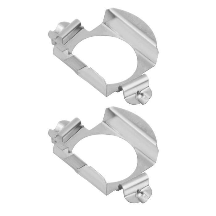 Xuyan Support de retenue adaptateur H7 LED phare ampoules adaptateur support pour Mercedes-Benz Ford argent