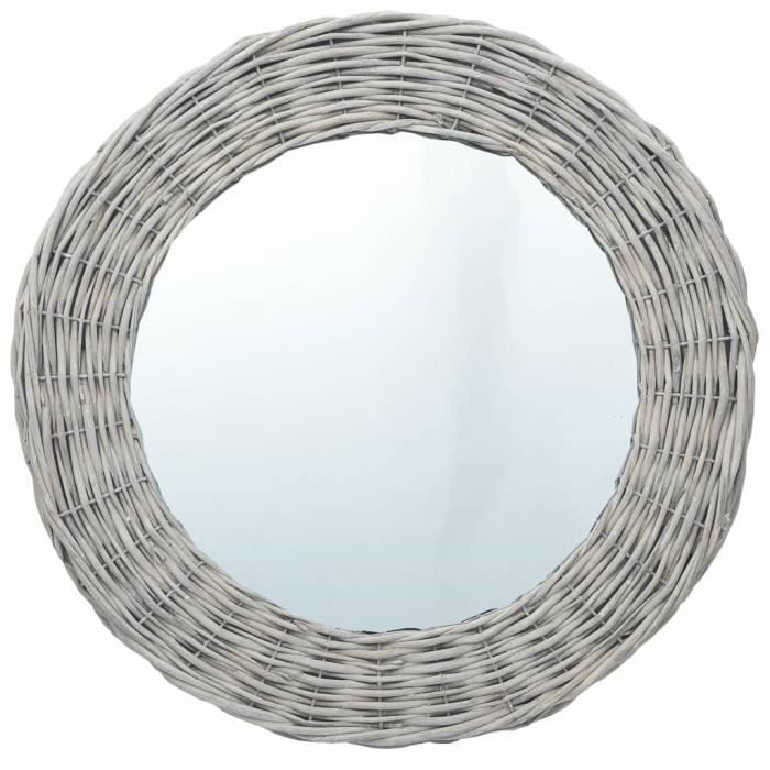 Miroir 40 cm Osier -PAI