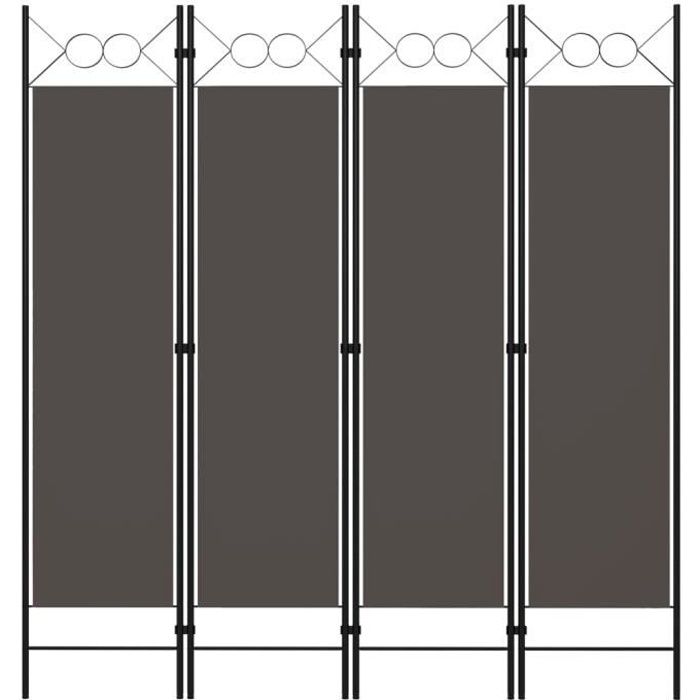 ♪♪5833 Paravent extérieur Luxueux Cloison de séparation - Écran de jardin - 4 panneaux Anthracite 160 x 180 cm MEUBLE®