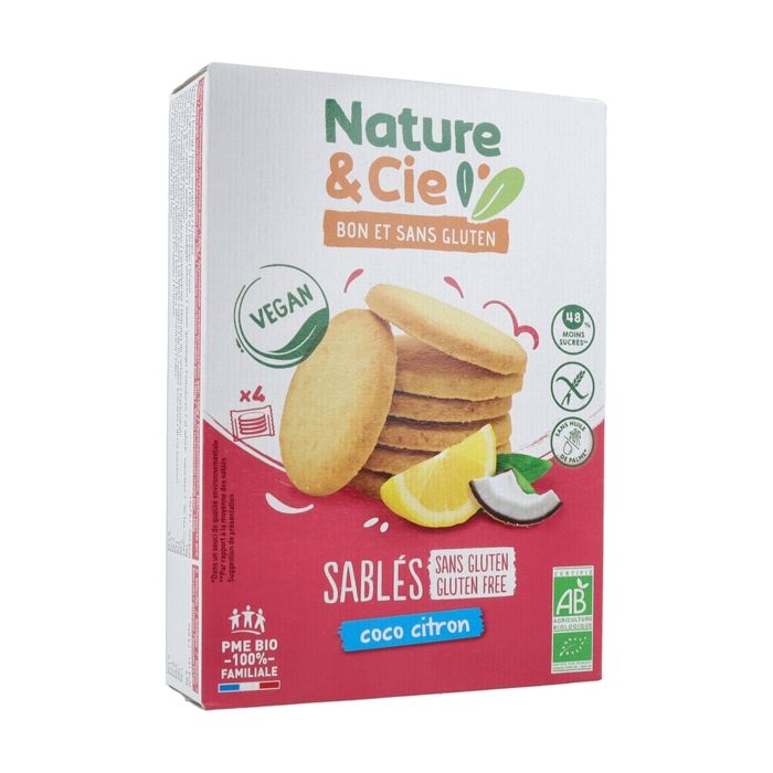 Sablés au citron et noix de coco (Bio) LPPR - 125