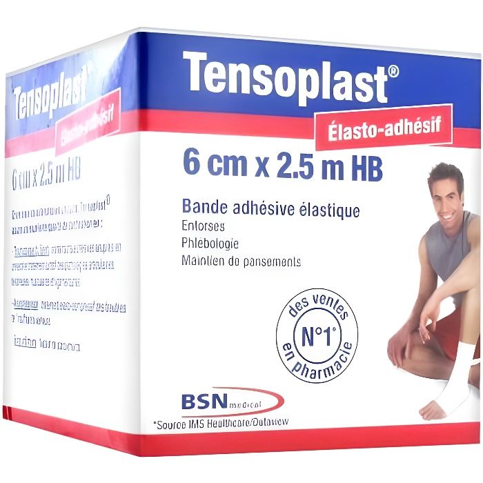 BSN Médical Tensoplast HB Bande Adhésive 6cm x 2,5m