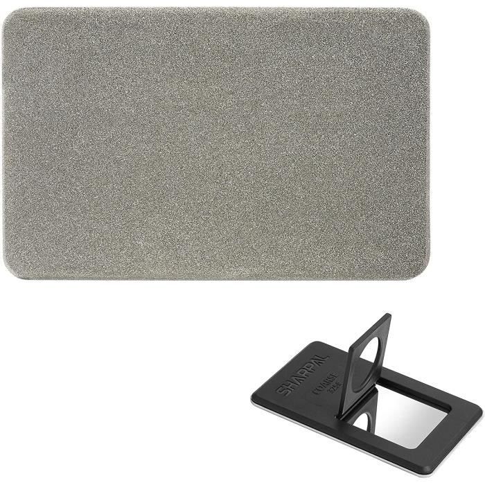 SHARPAL 113N Pierre à aigu r diamantée au format carte de crédit, affûteur de poche diamanté pour couteaux et outils (Grain épai258