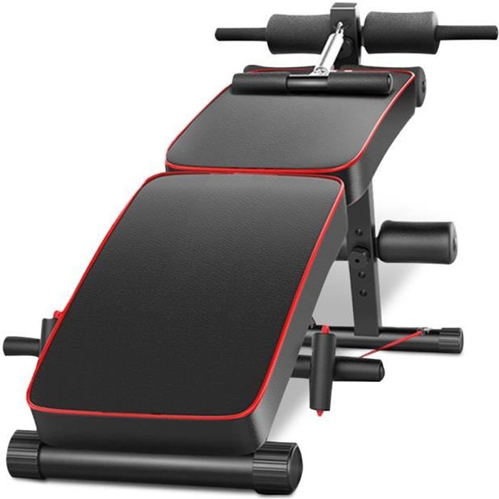 Banc Musculation Pliable Réglable Abdominaux Dorsaux Charge Max 250kg