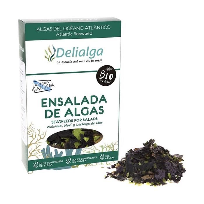 DELIALGA - Salade aux algues nori wakame et laitue de mer bio 30 g