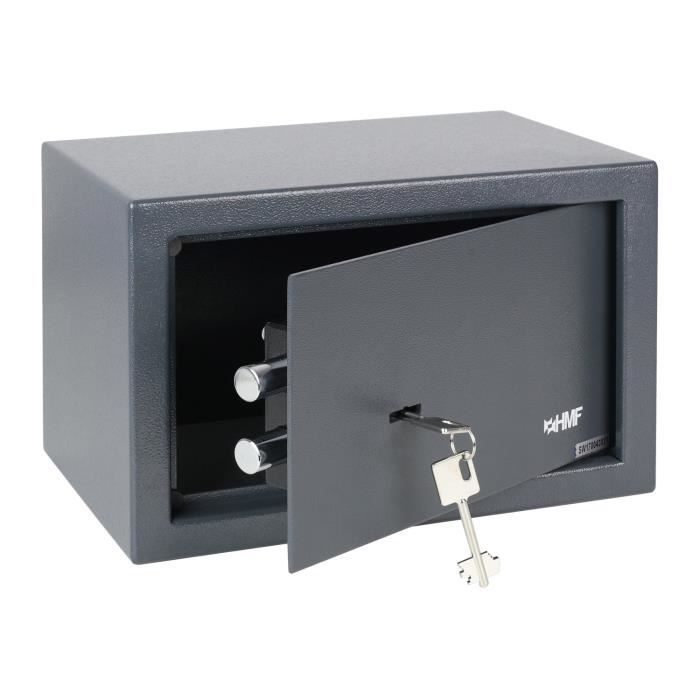 Coffres-forts HMF 49200-11 Coffre-fort à poser, serrure à panneton double, 31 x 20 x 20 cm, anthracite 902