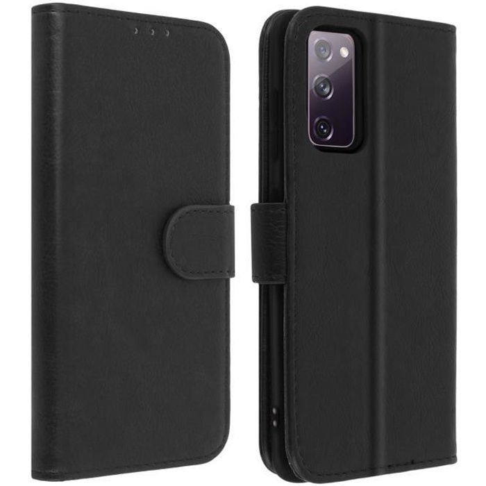 Étui Samsung Galaxy S20 FE Housse Intégrale Porte-carte Fonction Support noir Noir