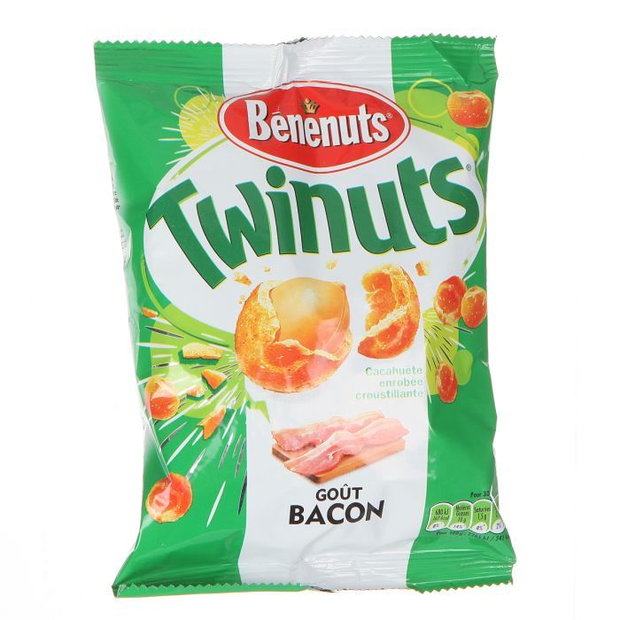 Cacahuètes aromatisées goût bacon 150g BENENUTS