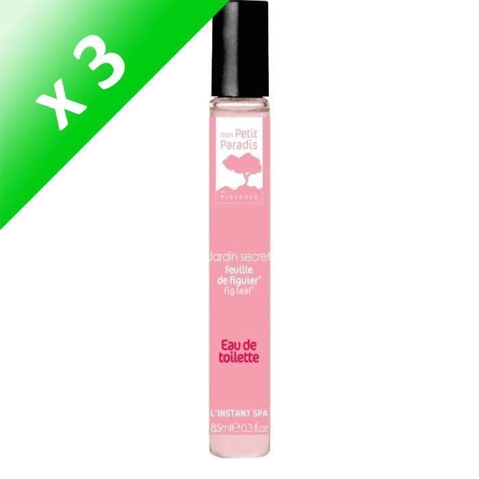 MON PETIT PARADIS Eau de toilette Jardin secret - Feuille de figuier - 8,5ml (Lot de 3)