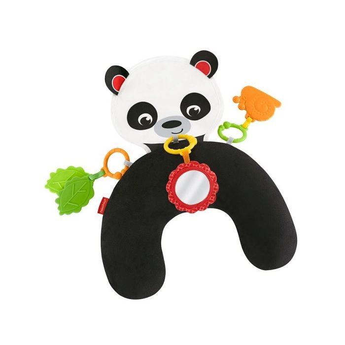 Mon coussin Activites Eveil Panda Calin avec 3 Jouets amovibles - Bebe, naissance, Premier Age - Tapis Jeu assis et sur le ventre