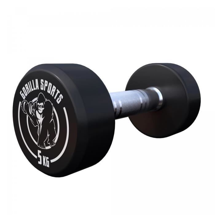 Gorilla Sports 5 kg Dumbbell haltère poids