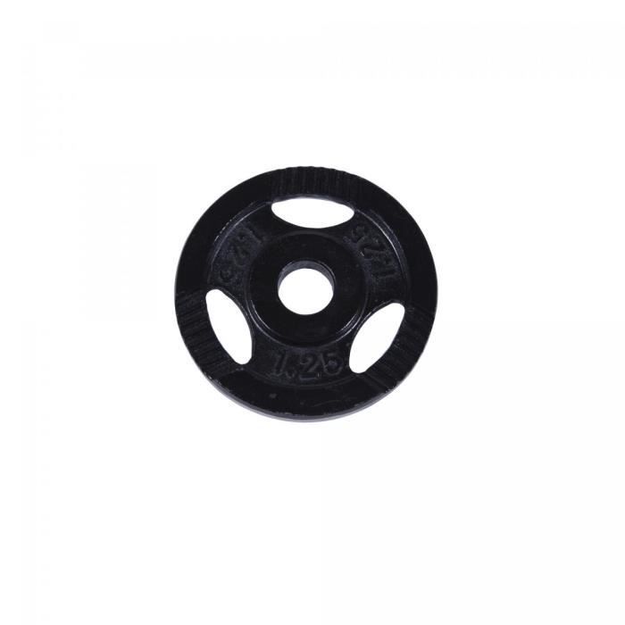 Disque en fonte avec poignées de 1,25 kg - Noir